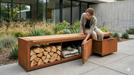 Bancă depozitare exterior Cubiq BenchStore