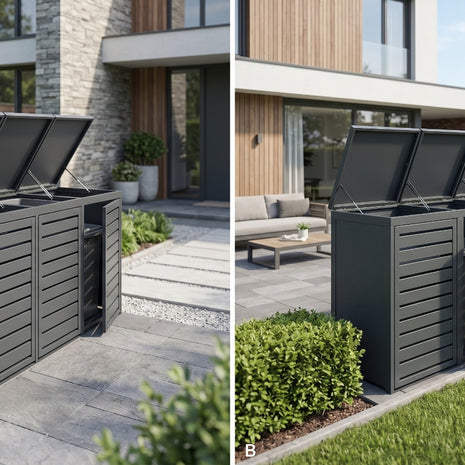 Depozitare Pubele de Gunoi 120 L cu incuietoare Cubiq BinStore