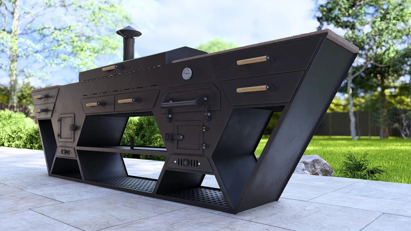 Grătar Exterior Cubiq Deluxe Fire Pit Grill