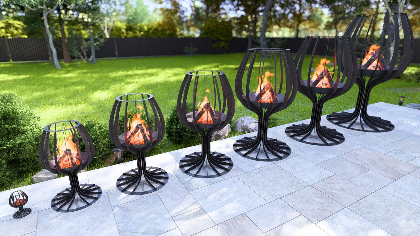 Vatră foc exterior Cubiq Wine Glass Fire Pit