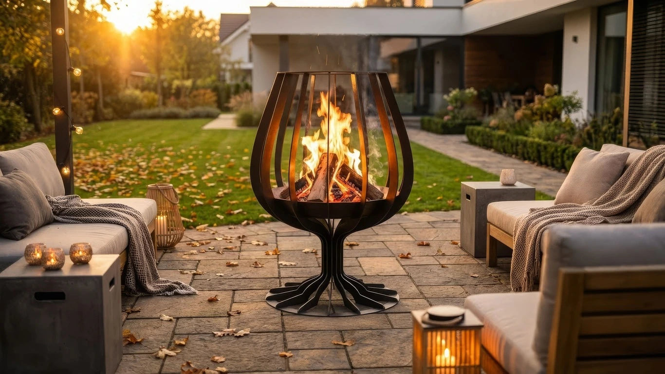 Vatră foc exterior Cubiq Cognac Fire Pit