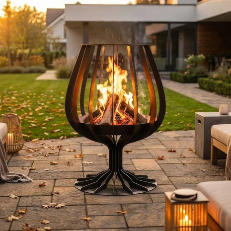 Vatră foc exterior Cubiq Cognac Fire Pit