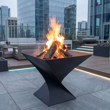 Vatră foc exterior Cubiq Twist Fire Pit