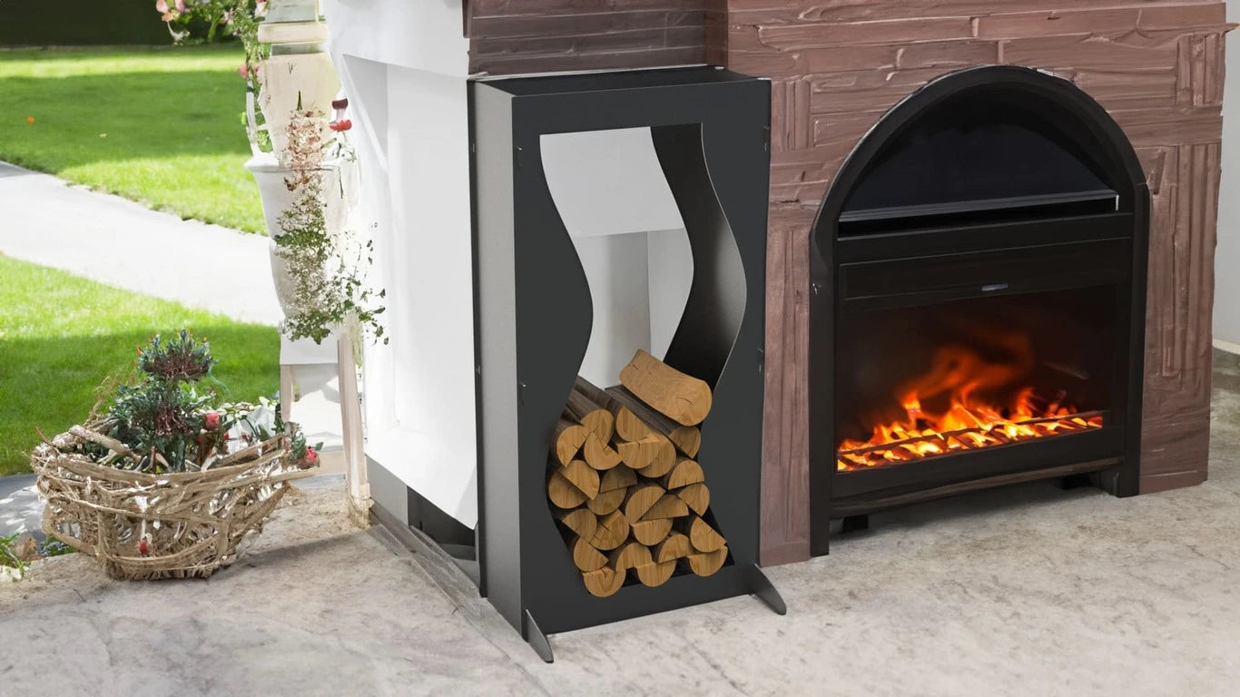 Depozitare lemne Wave Firewood Rack